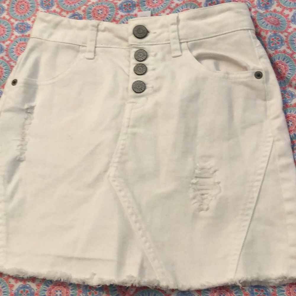 White skirt